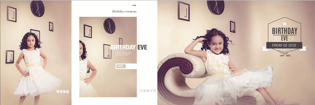 Birthday Album 12 x 36 Designs ideas